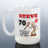 Funny 70th Birthday Mug for Him