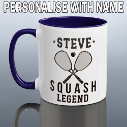 Personalised Squash Player Mug