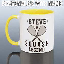 Personalised Squash Player Mug