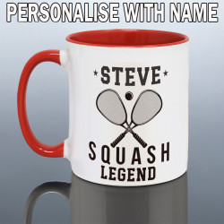Personalised Squash Player Mug