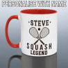 Personalised Squash Player Mug