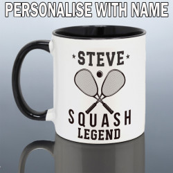 Personalised Squash Player Mug