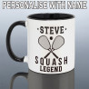 Personalised Squash Player Mug