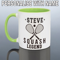Personalised Squash Player Mug