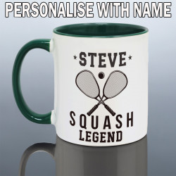 Personalised Squash Player Mug