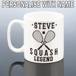Personalised Squash Player Mug