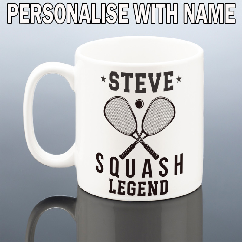Personalised Squash Player Mug
