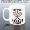 Personalised Squash Player Mug