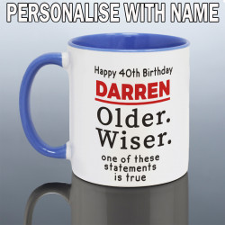 Funny 40th Birthday Mug for Him