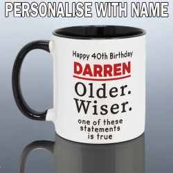 Funny 40th Birthday Mug for Him