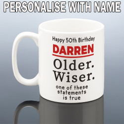 Funny 50th Birthday Mug for Him
