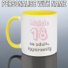 Funny 18th BIRTHDAY MUG for Her - Personalised 18th Birthday Gift for Girls - Adult Apparently Cup