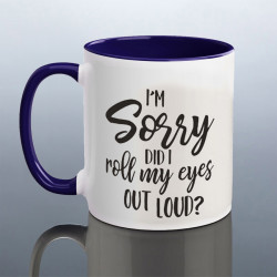 Roll Eyes Joke Mug