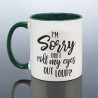 Roll Eyes Joke Mug