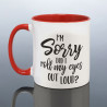Roll Eyes Joke Mug