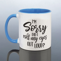 Roll Eyes Joke Mug