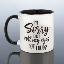 Roll Eyes Joke Mug