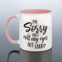 Roll Eyes Joke Mug