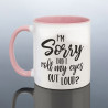 Roll Eyes Joke Mug