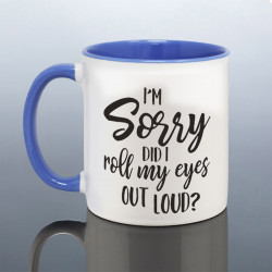 Roll Eyes Joke Mug