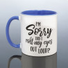 Roll Eyes Joke Mug