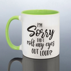 Roll Eyes Joke Mug