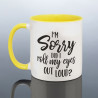 Roll Eyes Joke Mug