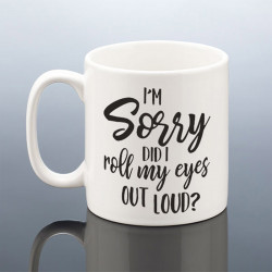 Roll Eyes Joke Mug
