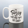 Roll Eyes Joke Mug