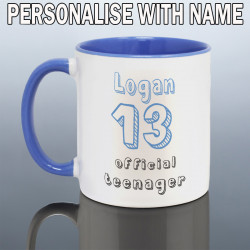 13th Birthday Mug Boys