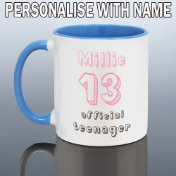 13th Birthday Mug Girls