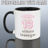 13th Birthday Mug Girls