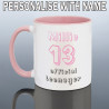13th Birthday Mug Girls