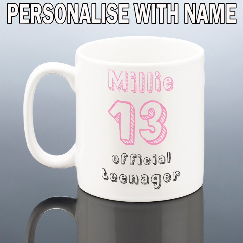 13th Birthday Mug Girls