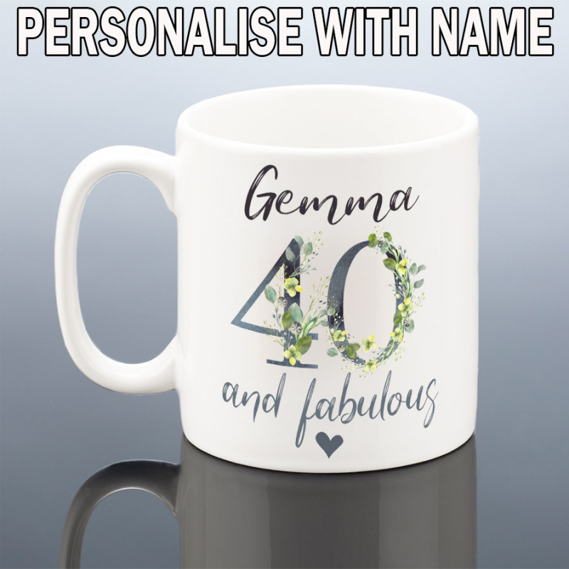 40th BIRTHDAY MUG for Her