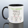 This Daddy Belongs To Mug - Dad Birthday Gift from Children - Personalised Daddy Father's Day Cup
