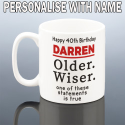 Funny 40th Birthday Mug for Him