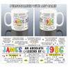 Fun Retro 40th Birthday Mug