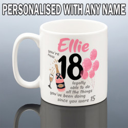 Personalised 18th BIRTHDAY MUG for Her