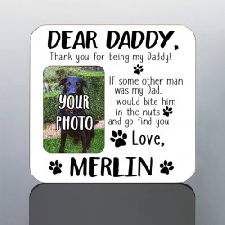 Dog Daddy Coaster with Photo