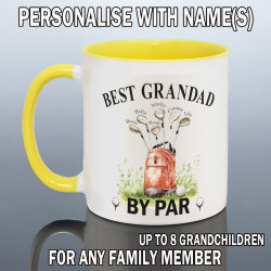 Personalised Grandad Golf Mug