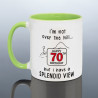 Funny 70th Birthday Mug
