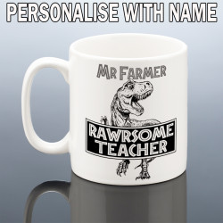 T Rex Teacher Mug