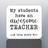 AWESOME TEACHER coaster