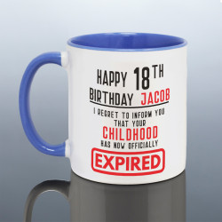 Funny 18th Birthday Mug for Him