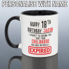 Funny 18th Birthday Mug for Him