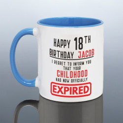 Funny 18th Birthday Mug for Him