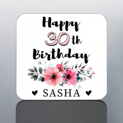 PERSONALISED 30th BIRTHDAY coaster for Her