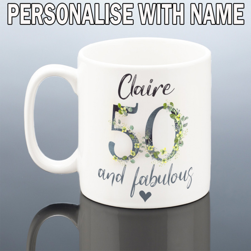 50th BIRTHDAY MUG for Her