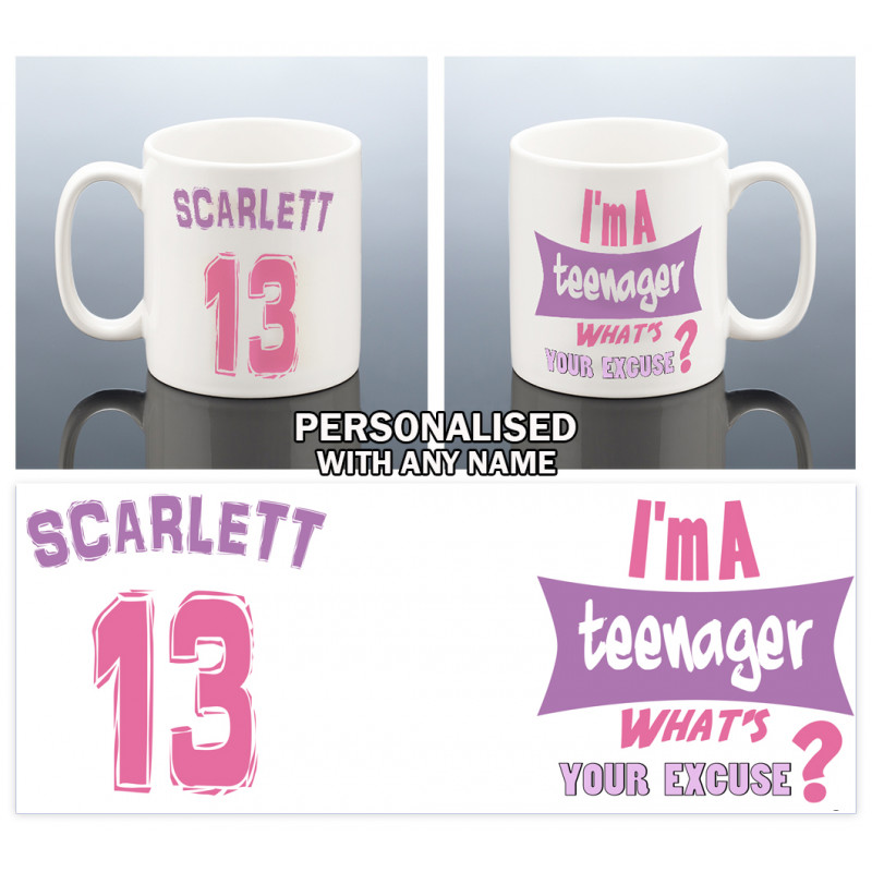 13th BIRTHDAY MUG GIRLS